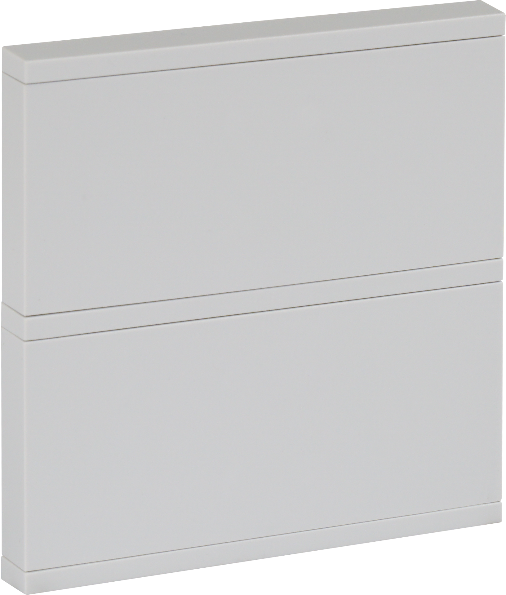 2Fold-Switch-NS ORIA Taster mit KNX Busankoppler in hellgrau, 4 Tasten