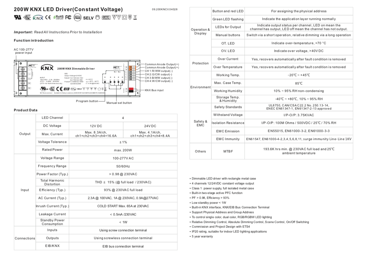 bedienungsanleitung-knx-rgbw-led-dimmer-mit-integriertem-200wnetzteil-seite1 bedienungsanleitung 24v knx rgbw led dimmer mit integriertem 200w netzteil - Seite 1