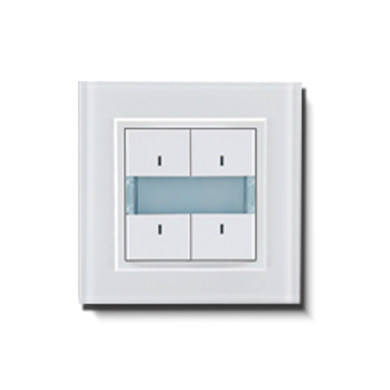 knx-taster-4-fach59faee88c7760 Im Paket inklusive: MAKEL KNX Taster inklusive Tasterschnittstelle und 4 Tasten
