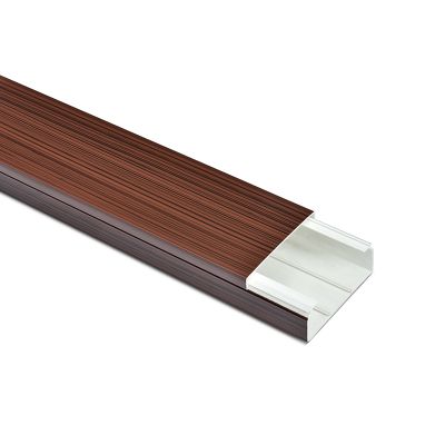 Kabelkanal Mahagoni 40x40 mm Schrauben/Bohren (2 mal 1m Stück)