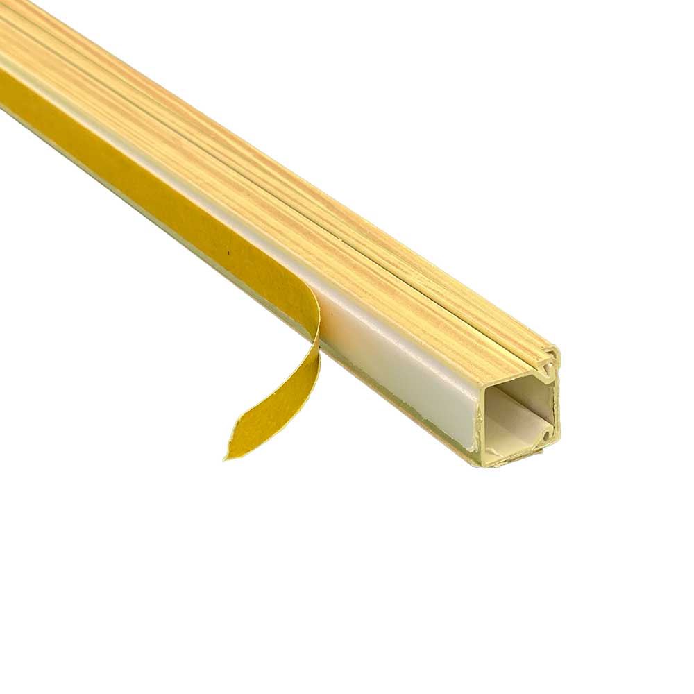 Kabelkanal Buche 15x15 mm 2x1m Set | Selbstklebend Holzoptik Kabelführung Kabelkanal Buche 15x15 mm 2x1m Set | Selbstklebend Holzoptik Kabelführung