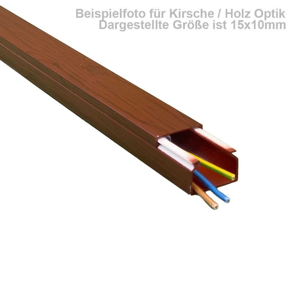 Kabelkanal Kirsche Dunkel 40x25 mm Schrauben/Bohren (1m Stück) Kabelkanal Kirsche Dunkel 40x25 mm Schrauben/Bohren (1m Stück)