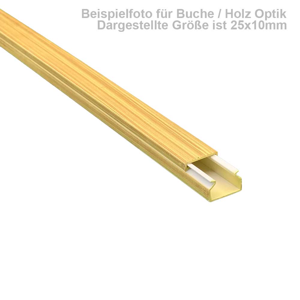Kabelkanal Buche 100x60 mm Schrauben/Bohren (1m Stück)