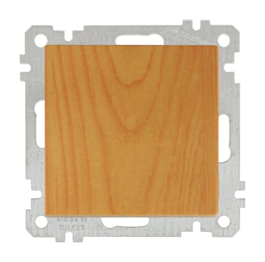 2-poliger Schalter Eiche Holz Optik – Lichtschalter – CANDELA Serie – Unterputz