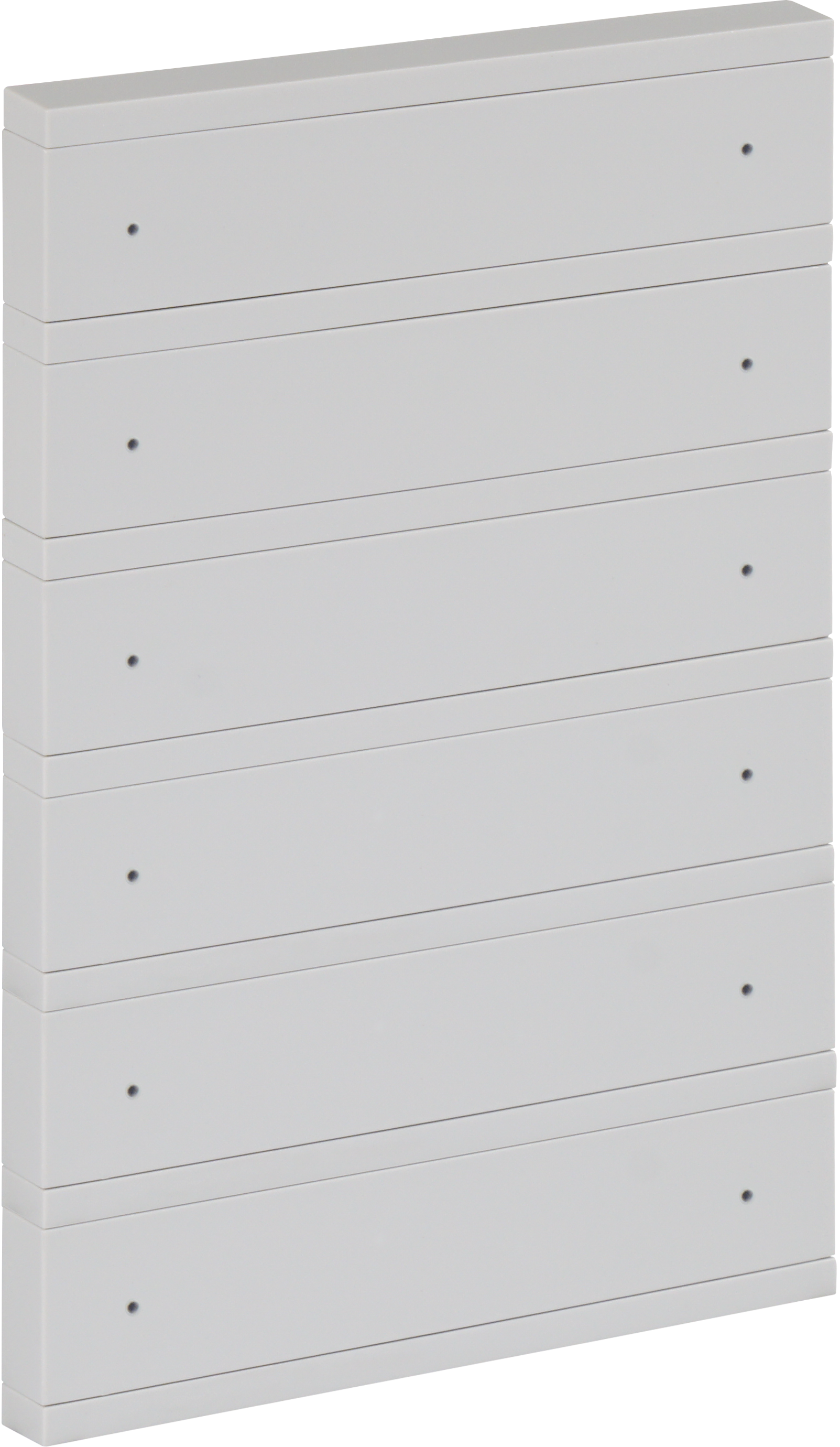 6li-BRK04529 ORIA Taster mit KNX Busankoppler in hellgrau, 12 Tasten und Status LED