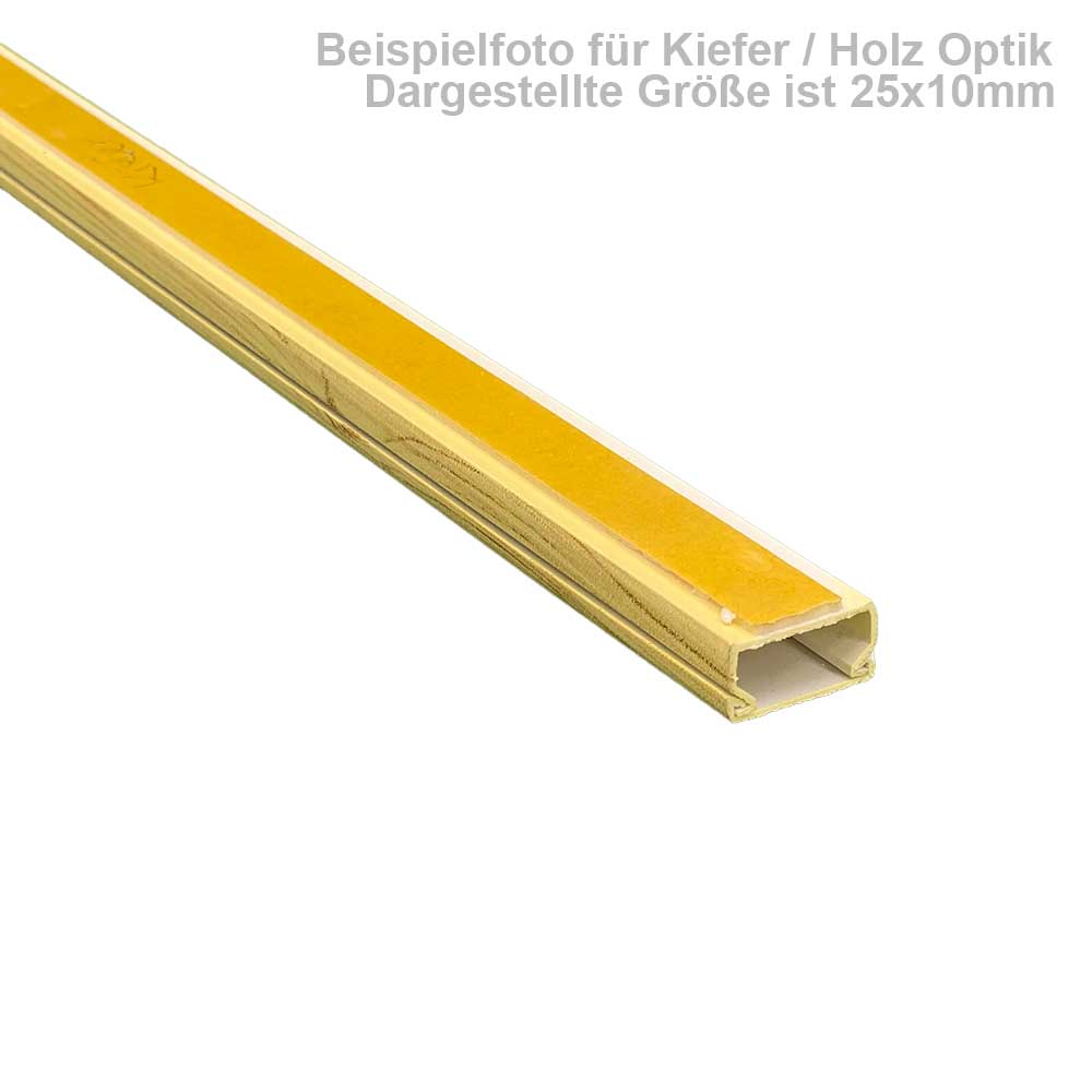 Kabelkanal Kiefer / Fichte 12x12 mm Schrauben/Bohren (1m Stück)
