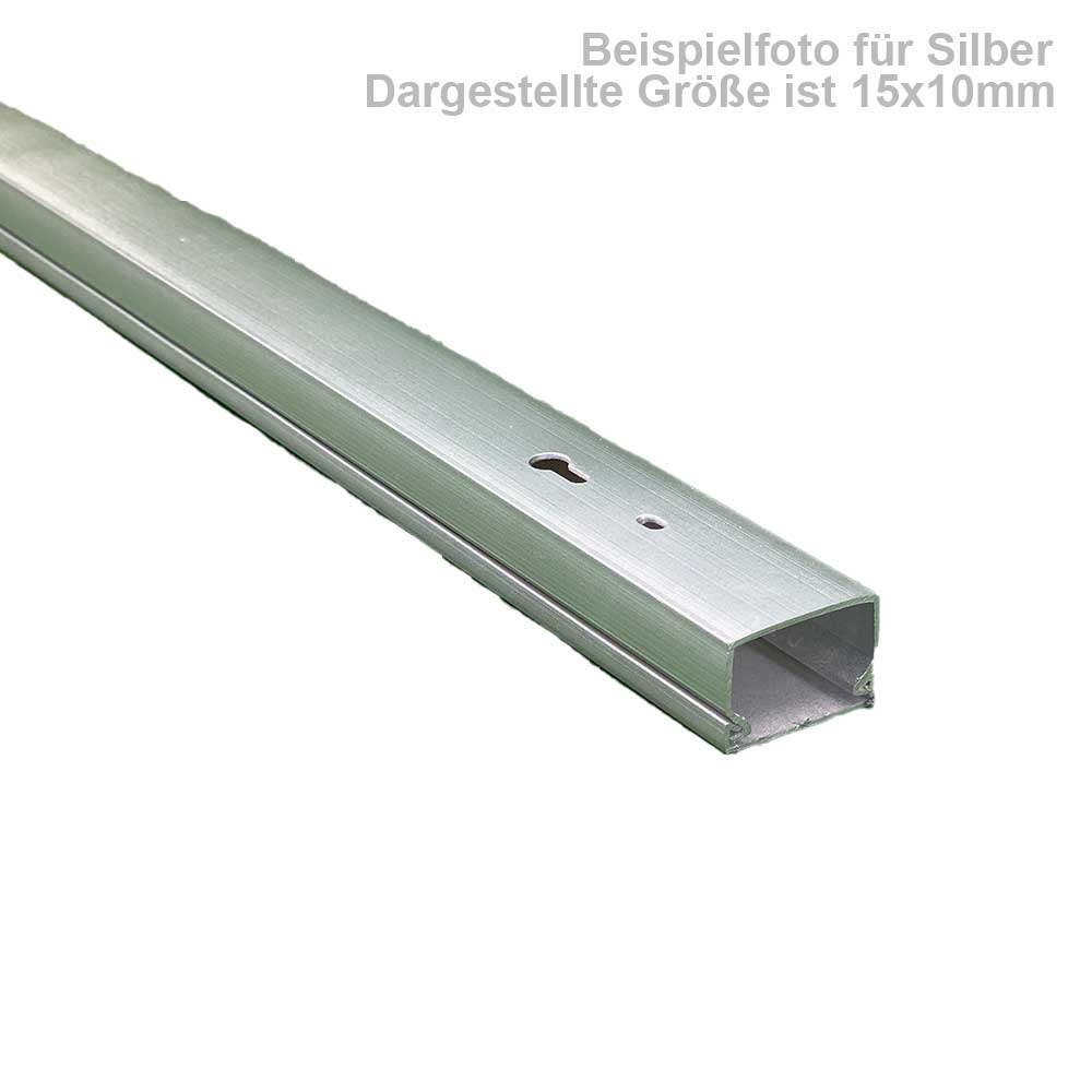 Kabelkanal Silber 100x40 mm Schrauben/Bohren (1m Stück)