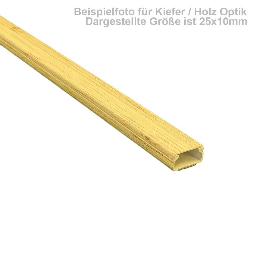 Kabelkanal Kiefer / Fichte 40x40 mm Schrauben/Bohren (2 mal 1m Stück)