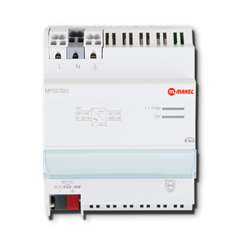 knx-spannungsversorgung-320ma Im Paket inklusive: MAKEL KNX Spannungsversorgung 320mA