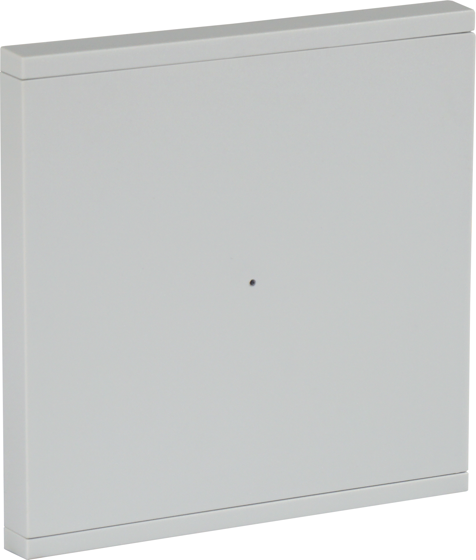 Single-Switch ORIA Taster mit KNX Busankoppler in hellgrau, 1 Taste und Status LED