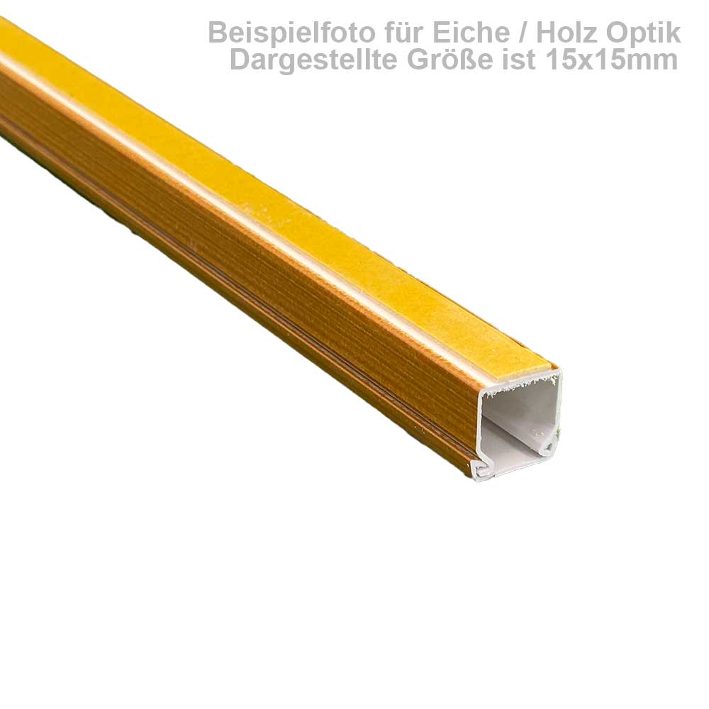 Kabelkanal Selbstklebend Eiche Holzoptik – 2x 1 Meter, 25x15 mm Kabelkanal Selbstklebend Eiche Holzoptik – 2x 1 Meter, 25x15 mm