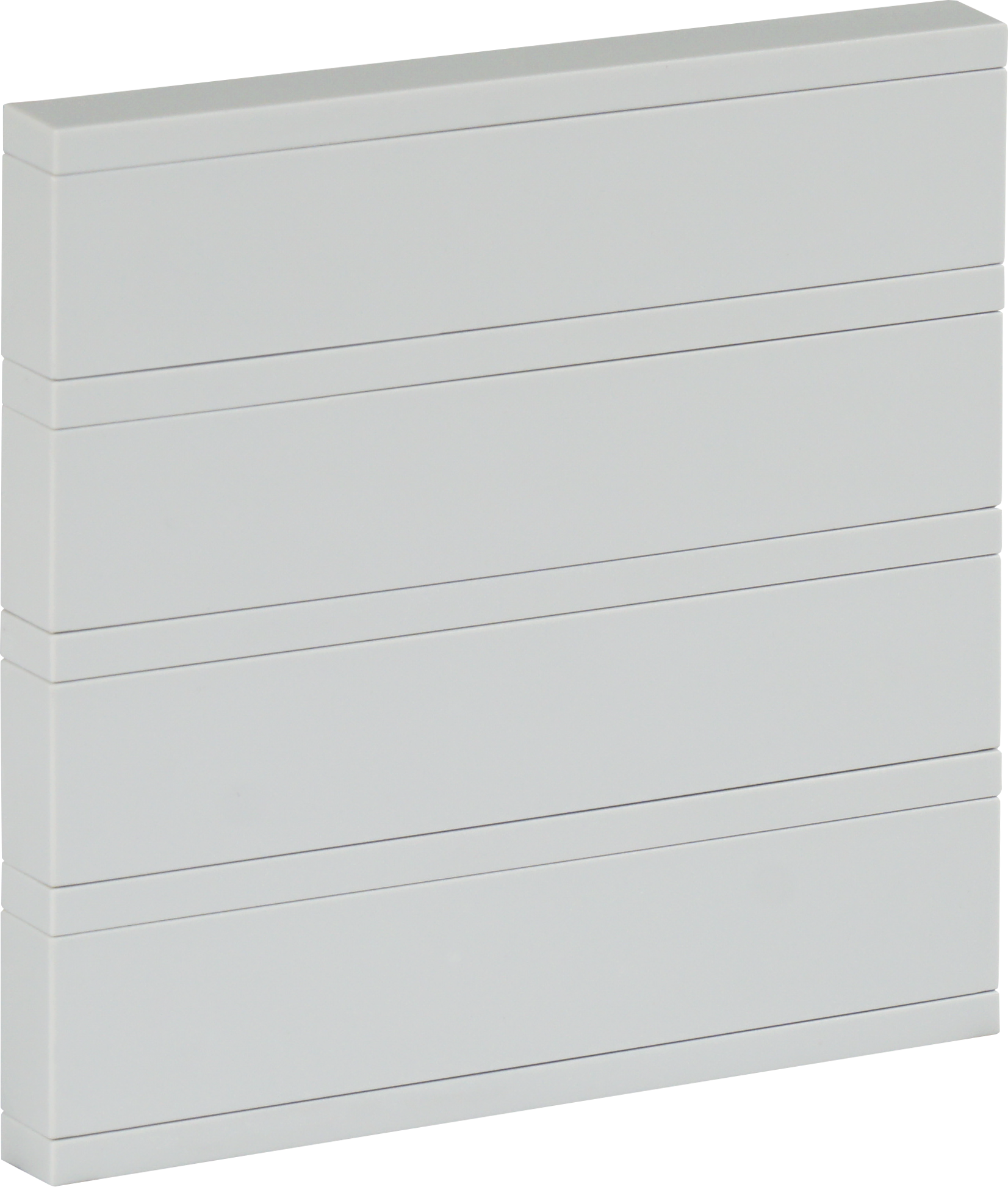 4Fold-Switch-NS ORIA Taster mit KNX Busankoppler in hellgrau, 8 Tasten