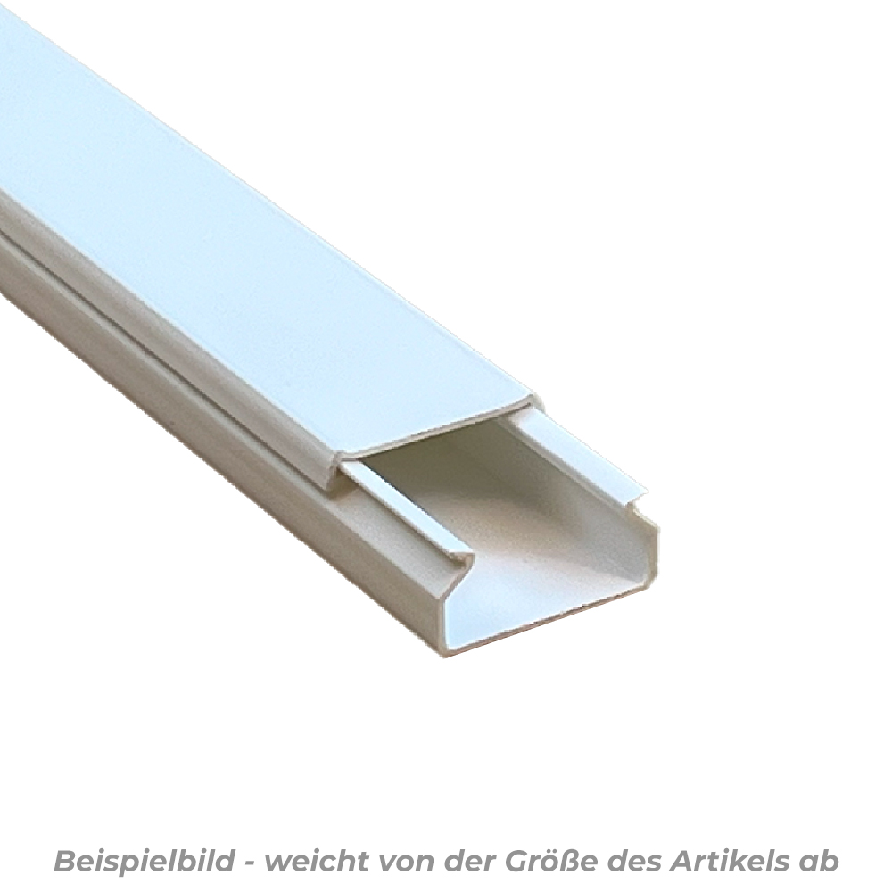 Kabelkanal Weiß 80x60 mm 1 Meter – Schraubmontage für ordentliche Kabelführung