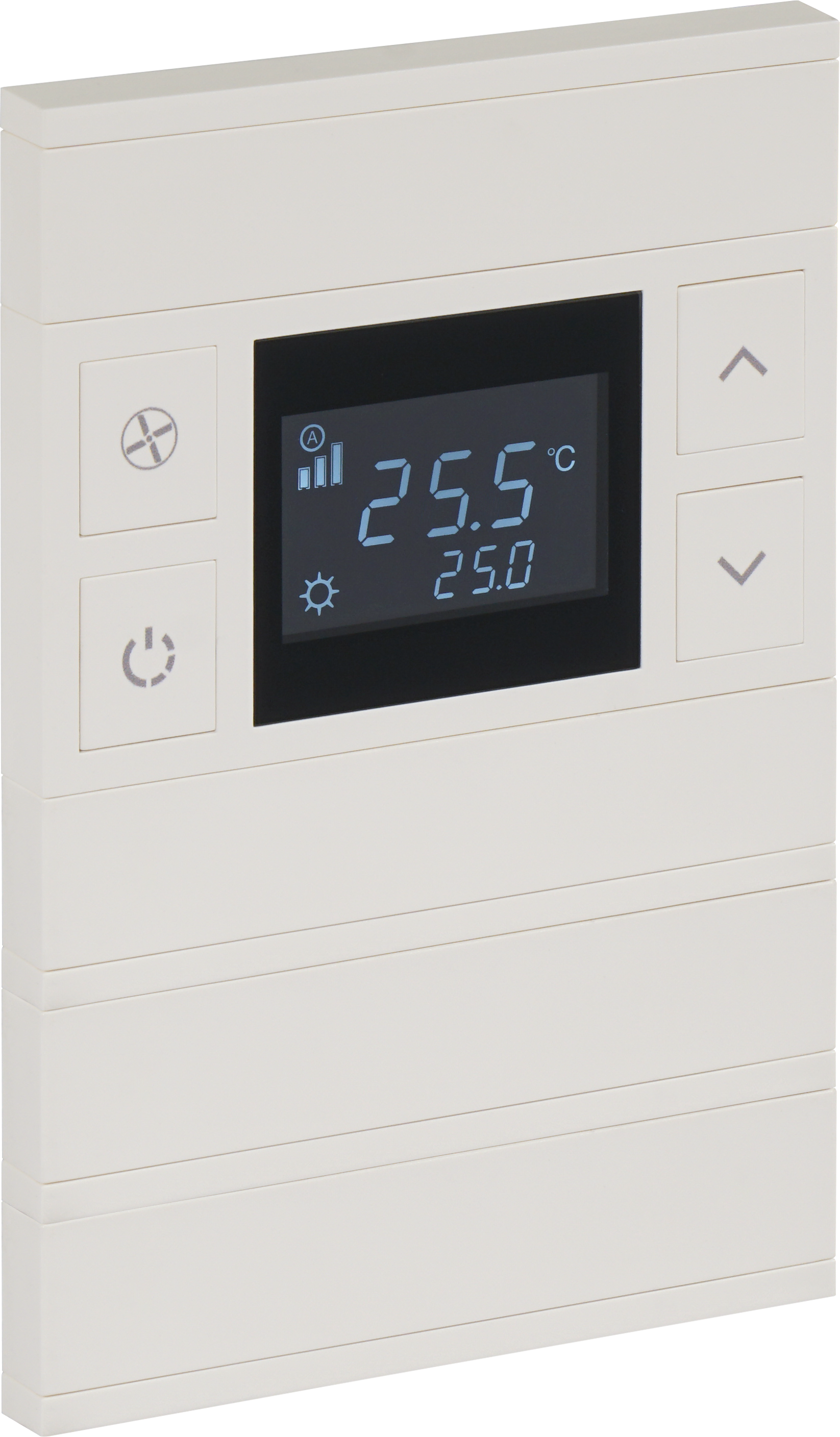 4Fold-BRK04471-statussuz ORIA KNX Temperatursensor Taster weiß · 8 Zusatztasten