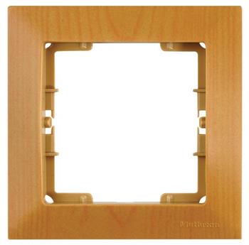 1-fach Abdeckrahmen Eiche Holz Optik – CANDELA Serie
