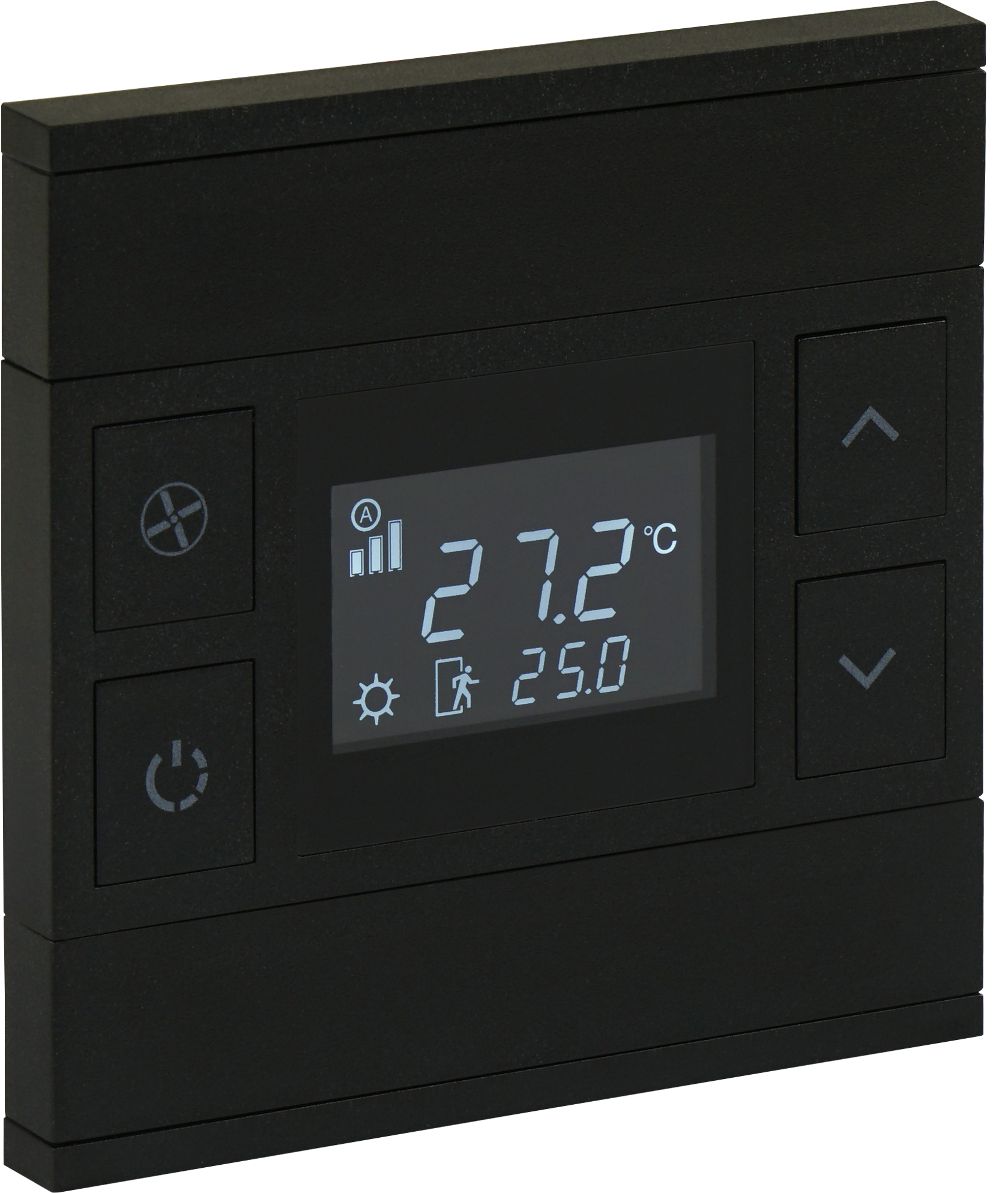Termostat-antrasit-perspektif-BRK04457-ns ORIA KNX Temperatursensor Taster Anthrazit · 4 Zusatztasten