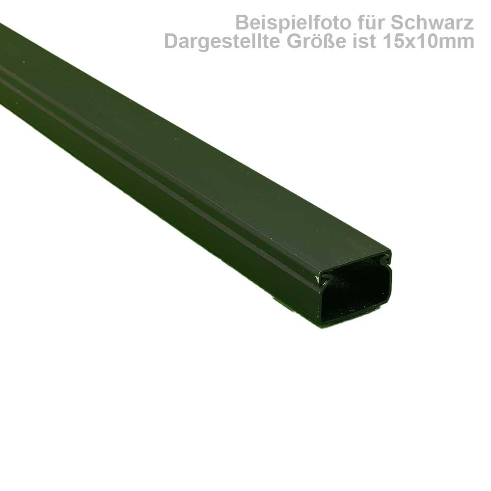 Kabelkanal Schwarz matt 100x50 mm Schrauben/Bohren (1m Stück)