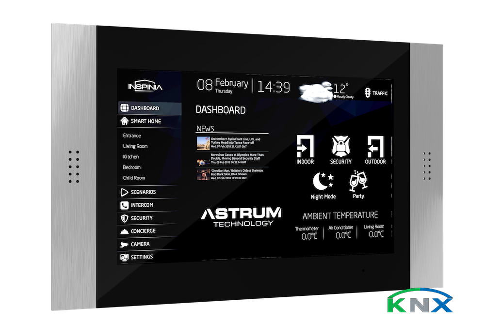 INS10G-PERSPECTIVE-FRONT-1-1-KNX 10" Touchpanel mit KNX Schnittstelle und kostenloser Smart Home APP