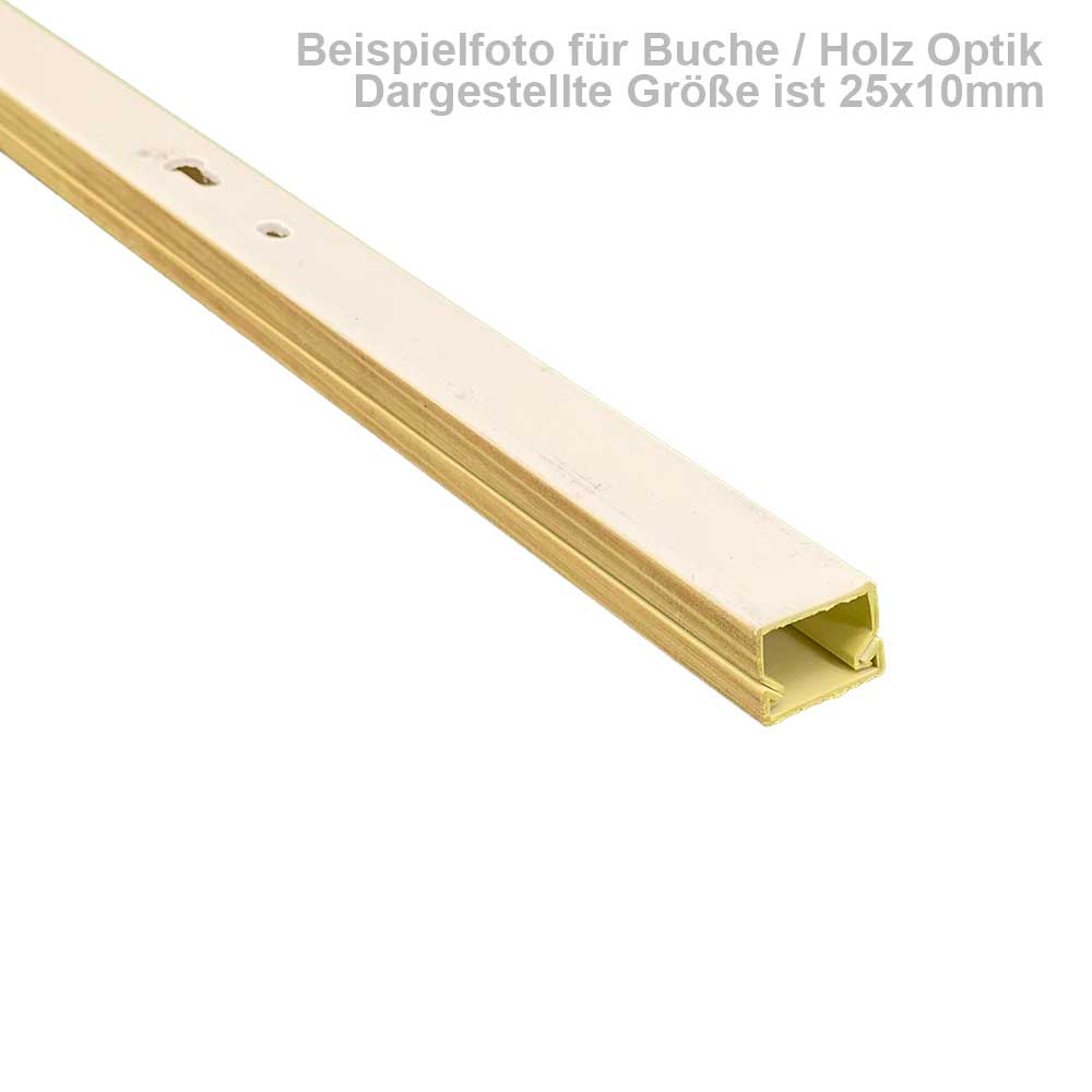 Kabelkanal Buche 100x40 mm Schrauben/Bohren (1m Stück)