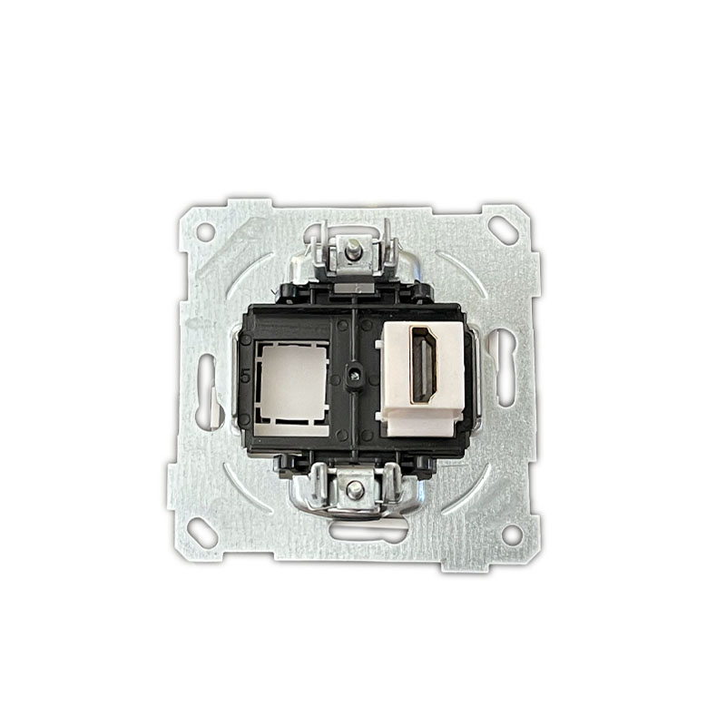 HDMI Anschlussdose /- Steckdose Eiche Holoptik - CANDELA Serie