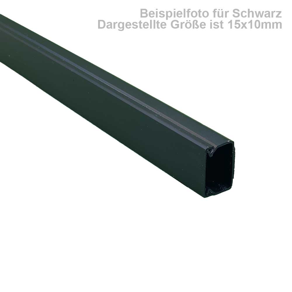 Kabelkanal Schwarz matt 100x60 mm Schrauben/Bohren (1m Stück)