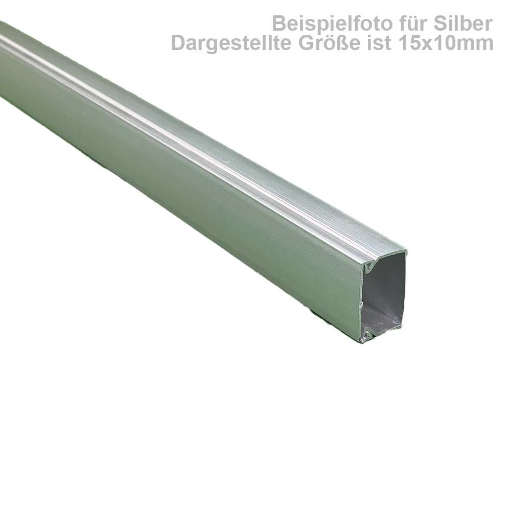 Kabelkanal 40x15 mm Silber Selbstklebend -1m Stück