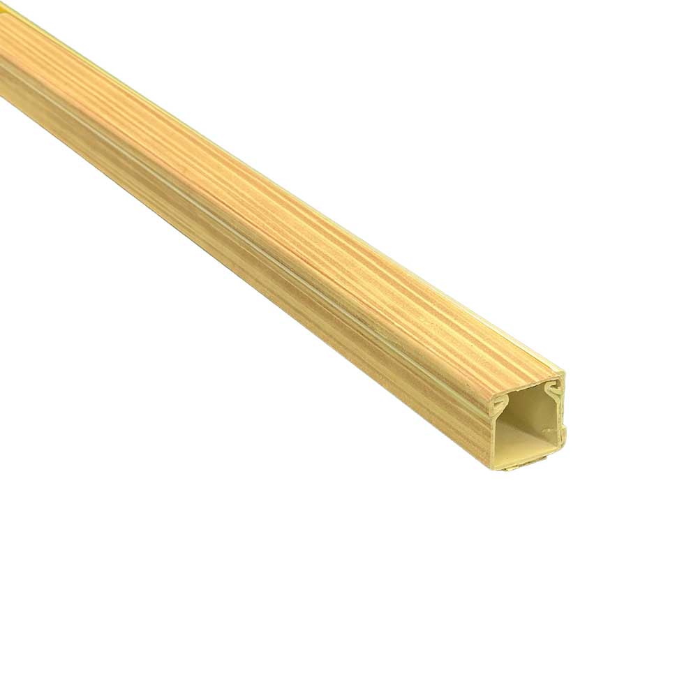 Kabelkanal Buche 15x15 mm 2x1m Set | Selbstklebend Holzoptik Kabelführung