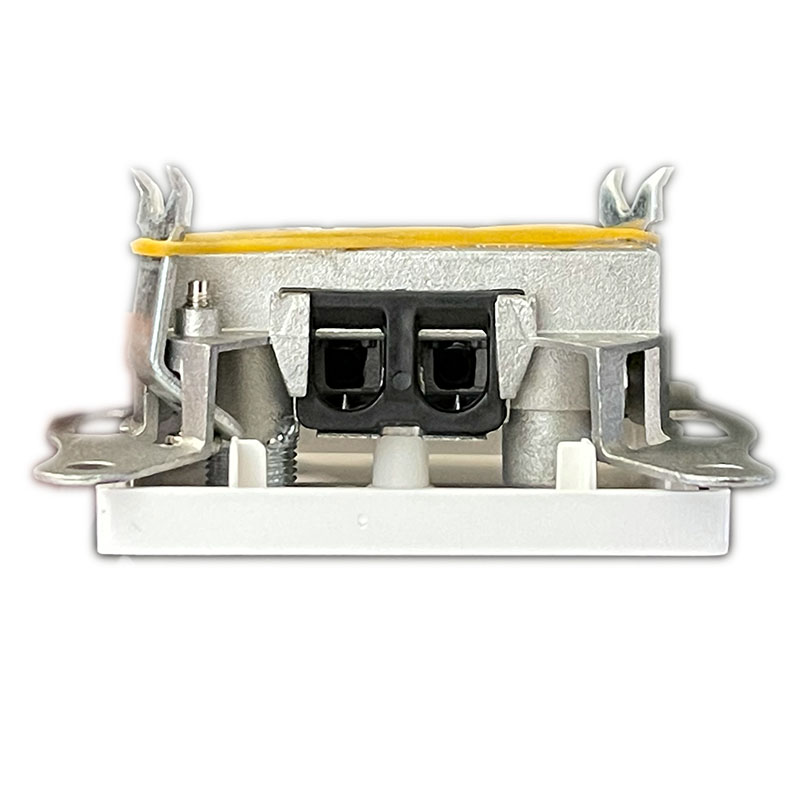 SAT Durchgangsdose 4dB Weiß – CANDELA Schalterserie | Hochwertige Antennendose für SAT-TV