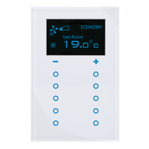 mth1010-tl-kb Im Paket inklusive: MAKEL KNX Glas Taster mit Thermostat
