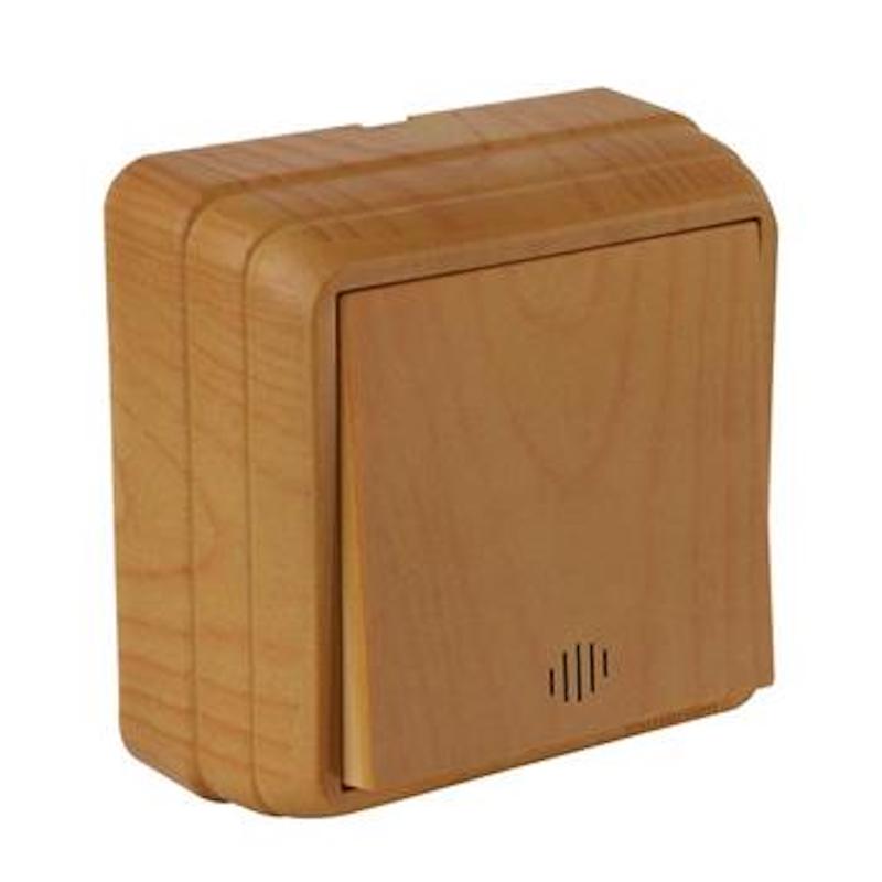 Kontrollschalter Aufputz IP20 Eiche Holz Optik – BRON Kontrollschalter Aufputz IP20 Eiche Holz Optik – BRON