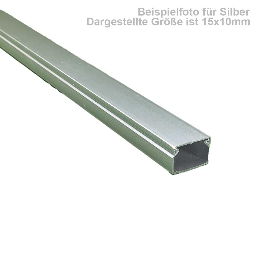 Kabelkanal 40x15 mm Silber Selbstklebend -1m Stück