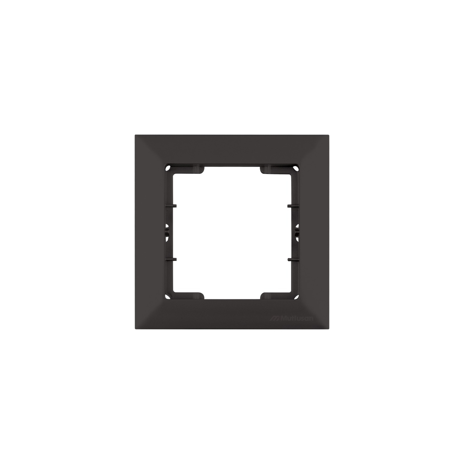 1-fach Abdeckrahmen Schwarz matt – Candela Serie