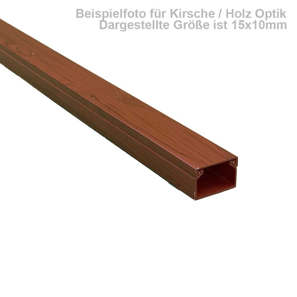 Kabelkanal Kirsche Dunkel 25x15 mm Schrauben/Bohren (1m Stück)