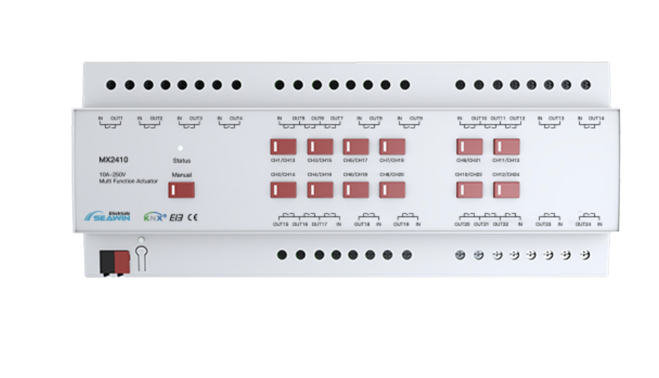24 fach KNX Kombiaktor 10A 24 fach KNX Kombiaktor 10A