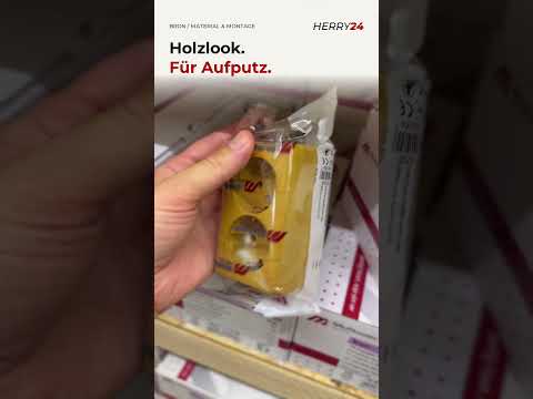 Aufputz Doppelsteckdose Eiche BRON